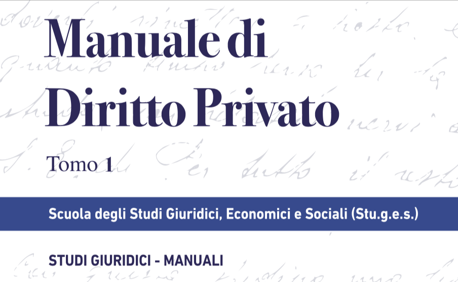 Introduzione al Manuale di Diritto Privato a cura del Prof. Bruno Cucchi.